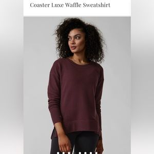 Athleta Coaster Luxe Waffle Sweatshirt